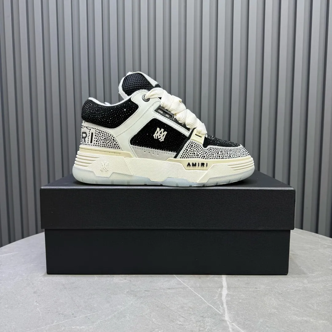 Men's shoes 💰760💰 AMIRI AMIRI fashion brand hot sale 🔥 Available all year round, couples 💑 Official website synchronization Imported fabrics 1⃣️ vs 1⃣️ replica, original factory special original sole, 35-45 (45. non-refundable)